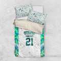 Custom New Zealand Aotearoa Bedding Set Green Maori Paua Shell Indigenous - Aussie Hoodie