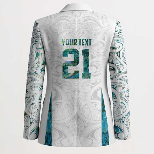 Custom New Zealand Aotearoa Blazer Green Maori Paua Shell Indigenous - Aussie Hoodie