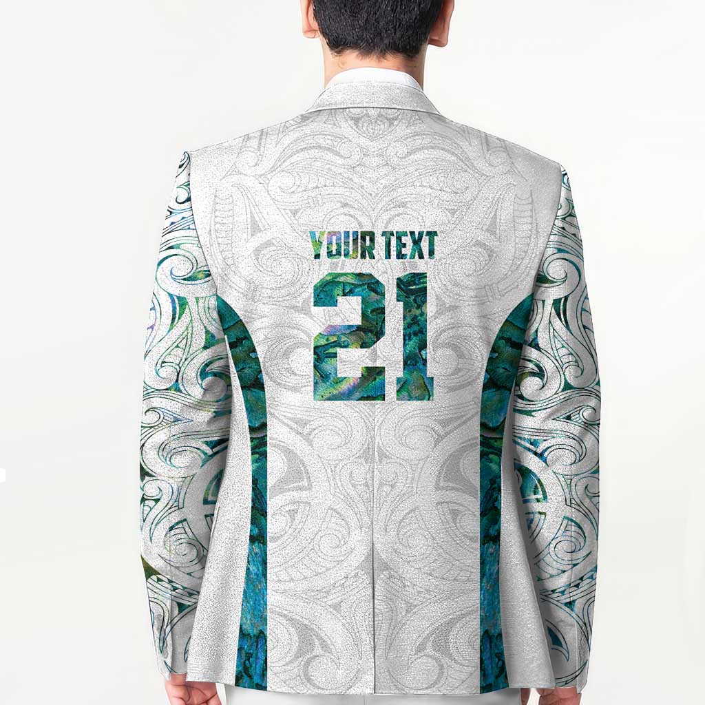Custom New Zealand Aotearoa Blazer Green Maori Paua Shell Indigenous - Aussie Hoodie