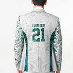 Custom New Zealand Aotearoa Blazer Green Maori Paua Shell Indigenous - Aussie Hoodie