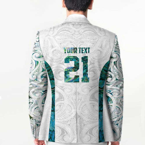 Custom New Zealand Aotearoa Blazer Green Maori Paua Shell Indigenous - Aussie Hoodie