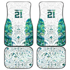 Custom New Zealand Aotearoa Car Mats Green Maori Paua Shell Indigenous - Aussie Hoodie