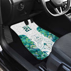 Custom New Zealand Aotearoa Car Mats Green Maori Paua Shell Indigenous - Aussie Hoodie