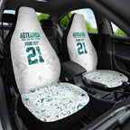 Custom New Zealand Aotearoa Car Seat Cover Green Maori Paua Shell Indigenous - Aussie Hoodie