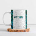 Custom New Zealand Aotearoa Ceramic Mug Green Maori Paua Shell Indigenous - Aussie Hoodie