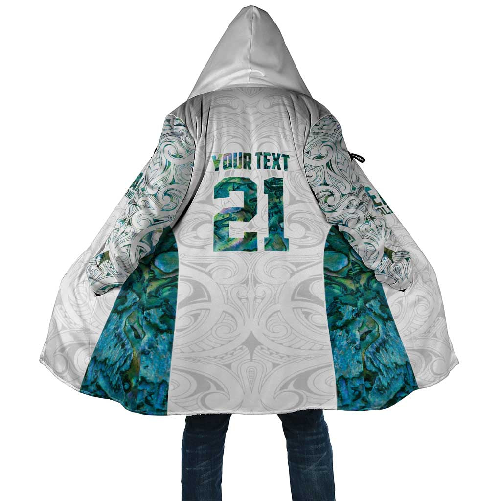 Custom New Zealand Aotearoa Cloak Green Maori Paua Shell Indigenous - Aussie Hoodie