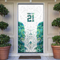 Custom New Zealand Aotearoa Door Cover Green Maori Paua Shell Indigenous - Aussie Hoodie