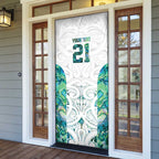 Custom New Zealand Aotearoa Door Cover Green Maori Paua Shell Indigenous - Aussie Hoodie