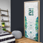 Custom New Zealand Aotearoa Door Cover Green Maori Paua Shell Indigenous - Aussie Hoodie