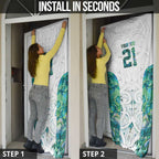 Custom New Zealand Aotearoa Door Cover Green Maori Paua Shell Indigenous - Aussie Hoodie