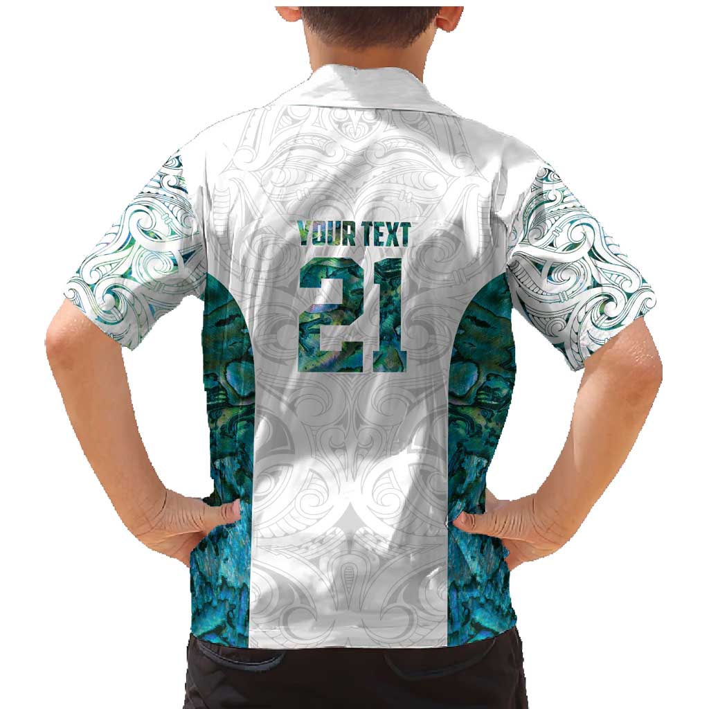 Custom New Zealand Aotearoa Family Matching Mermaid Dress and Hawaiian Shirt Green Maori Paua Shell Indigenous - Aussie Hoodie