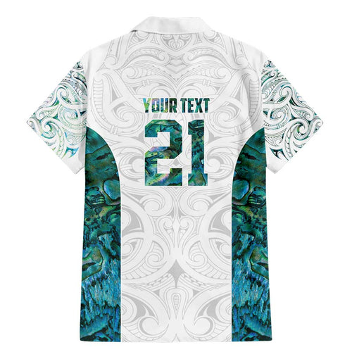 Custom New Zealand Aotearoa Family Matching Mermaid Dress and Hawaiian Shirt Green Maori Paua Shell Indigenous - Aussie Hoodie
