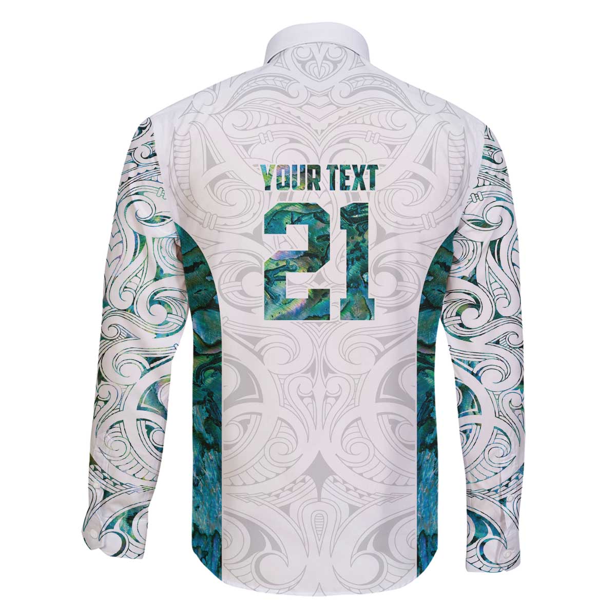 Custom New Zealand Aotearoa Family Matching Off The Shoulder Long Sleeve Dress and Hawaiian Shirt Green Maori Paua Shell Indigenous - Aussie Hoodie
