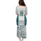 Custom New Zealand Aotearoa Family Matching Puletasi and Hawaiian Shirt Green Maori Paua Shell Indigenous - Aussie Hoodie