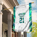Custom New Zealand Aotearoa Garden Flag Green Maori Paua Shell Indigenous - Aussie Hoodie