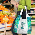 Custom New Zealand Aotearoa Grocery Bag Green Maori Paua Shell Indigenous - Aussie Hoodie