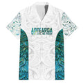 Custom New Zealand Aotearoa Hawaiian Shirt Green Maori Paua Shell Indigenous - Aussie Hoodie