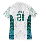 Custom New Zealand Aotearoa Hawaiian Shirt Green Maori Paua Shell Indigenous - Aussie Hoodie