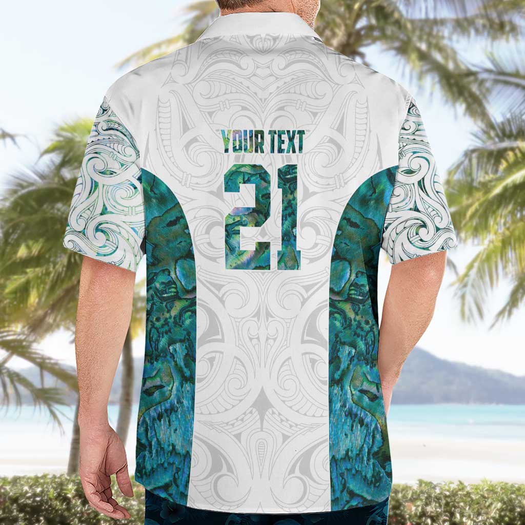 Custom New Zealand Aotearoa Hawaiian Shirt Green Maori Paua Shell Indigenous - Aussie Hoodie