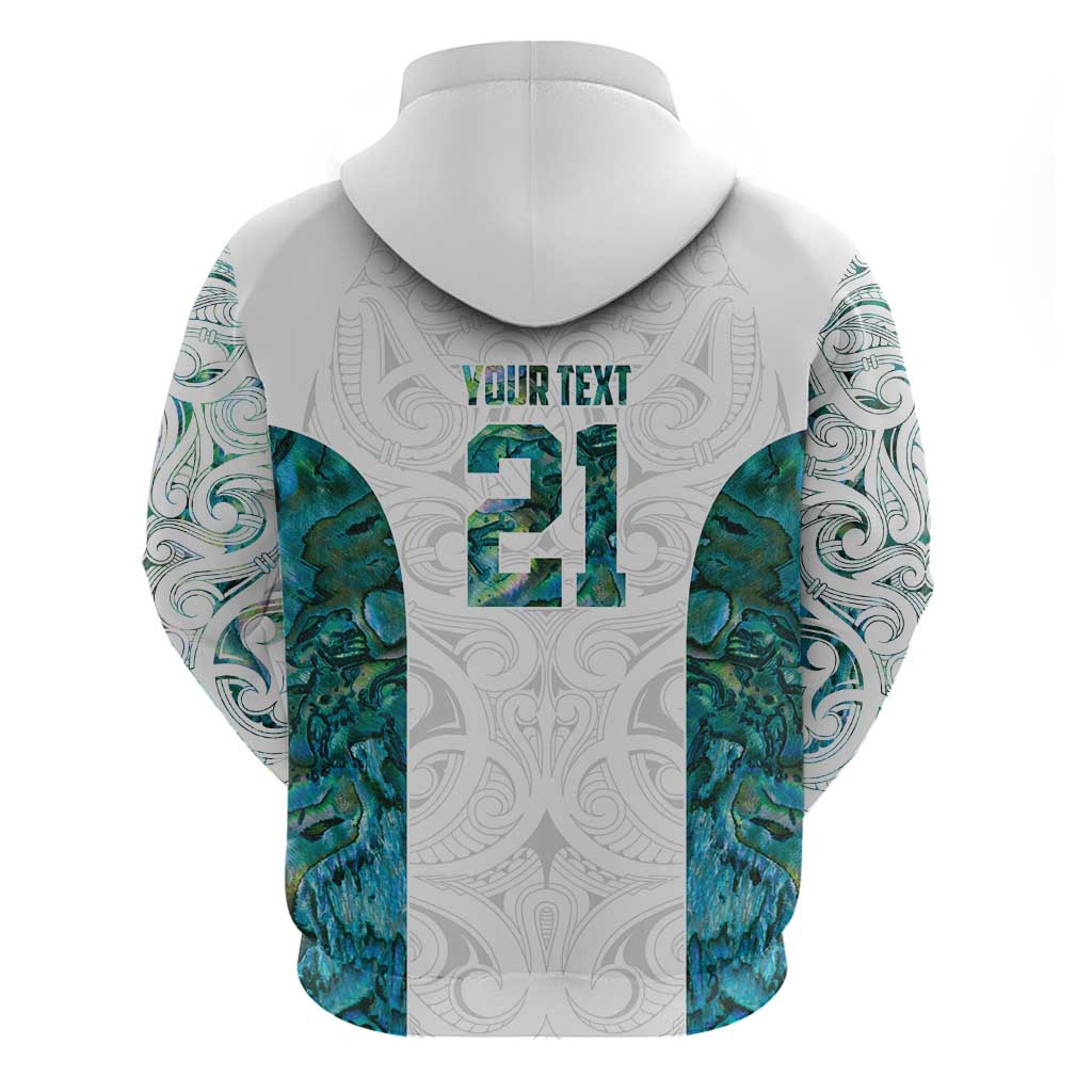 Custom New Zealand Aotearoa Hoodie Green Maori Paua Shell Indigenous - Aussie Hoodie