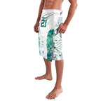 Custom New Zealand Aotearoa Lavalava Green Maori Paua Shell Indigenous - Aussie Hoodie