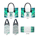 Custom New Zealand Aotearoa Leather Bag Green Maori Paua Shell Indigenous - Aussie Hoodie