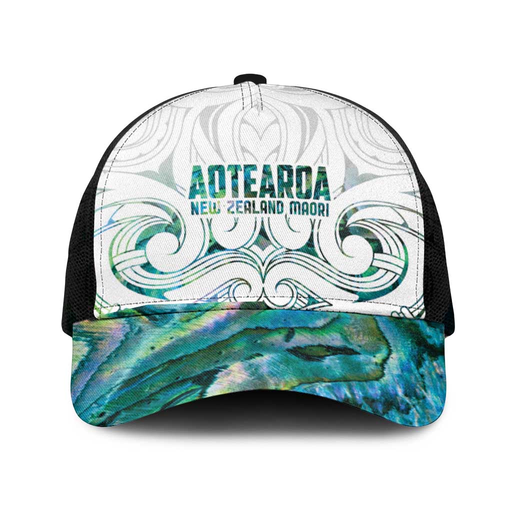 New Zealand Aotearoa Mesh Trucker Cap Green Maori Papua Shell Indigenous - Aussie Hoodie