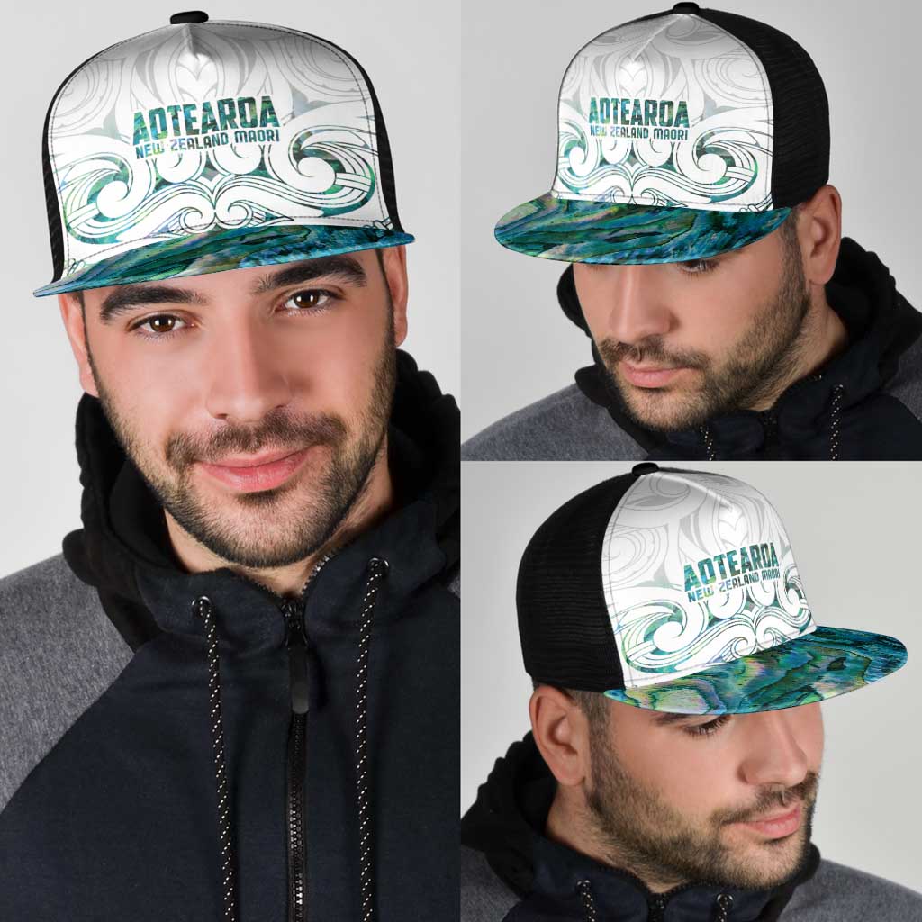 New Zealand Aotearoa Mesh Trucker Cap Green Maori Papua Shell Indigenous - Aussie Hoodie