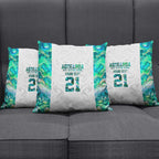 Custom New Zealand Aotearoa Pillow Cover Green Maori Paua Shell Indigenous - Aussie Hoodie