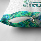 Custom New Zealand Aotearoa Pillow Cover Green Maori Paua Shell Indigenous - Aussie Hoodie