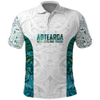 Custom New Zealand Aotearoa Polo Shirt Green Maori Paua Shell Indigenous - Aussie Hoodie