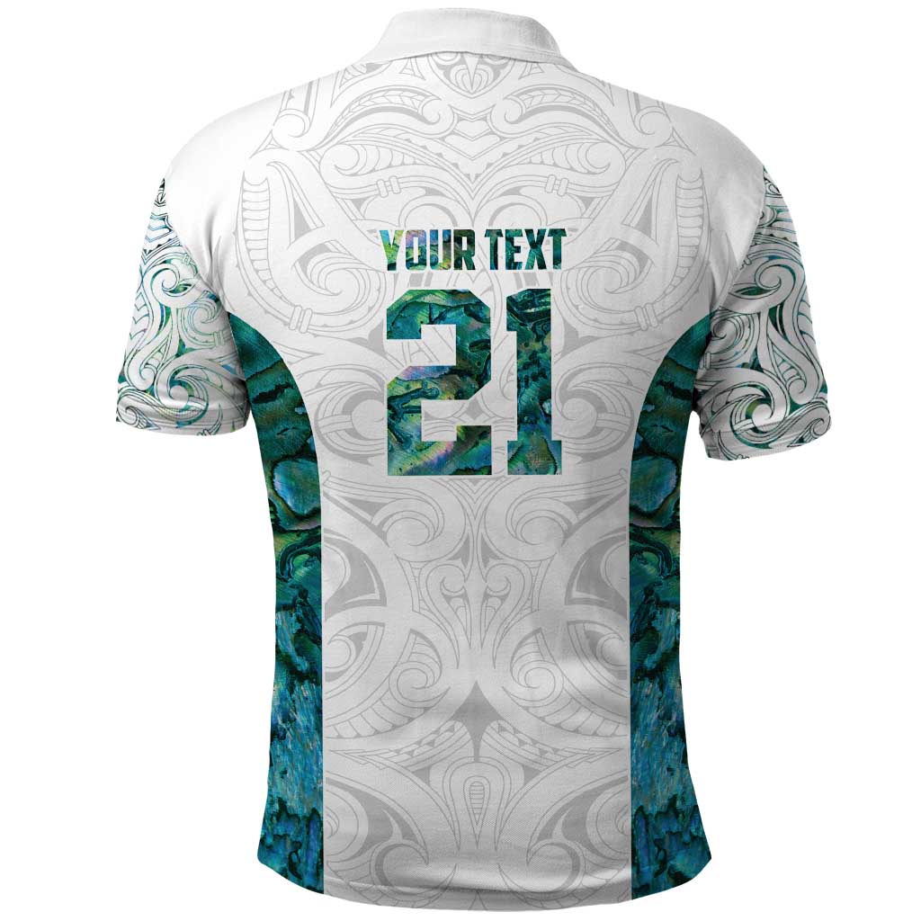 Custom New Zealand Aotearoa Polo Shirt Green Maori Paua Shell Indigenous - Aussie Hoodie