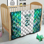 Custom New Zealand Aotearoa Quilt Green Maori Paua Shell Indigenous - Aussie Hoodie