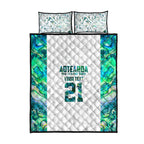 Custom New Zealand Aotearoa Quilt Bed Set Green Maori Paua Shell Indigenous - Aussie Hoodie