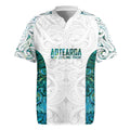 Custom New Zealand Aotearoa Rugby Jersey Green Maori Paua Shell Indigenous - Aussie Hoodie