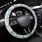 New Zealand Aotearoa Steering Wheel Cover Green Maori Paua Shell Indigenous - Aussie Hoodie