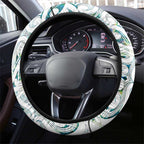 New Zealand Aotearoa Steering Wheel Cover Green Maori Paua Shell Indigenous - Aussie Hoodie