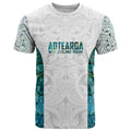 Custom New Zealand Aotearoa T Shirt Green Maori Paua Shell Indigenous - Aussie Hoodie