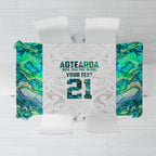Custom New Zealand Aotearoa Tablecloth Green Maori Paua Shell Indigenous - Aussie Hoodie