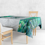 Custom New Zealand Aotearoa Tablecloth Green Maori Paua Shell Indigenous - Aussie Hoodie