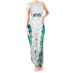 Custom New Zealand Aotearoa Tank Maxi Dress Green Maori Paua Shell Indigenous - Aussie Hoodie