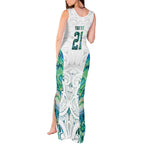 Custom New Zealand Aotearoa Tank Maxi Dress Green Maori Paua Shell Indigenous - Aussie Hoodie