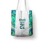 Custom New Zealand Aotearoa Tote Bag Green Maori Paua Shell Indigenous - Aussie Hoodie