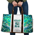 Custom New Zealand Aotearoa Travel Bag Green Maori Paua Shell Indigenous - Aussie Hoodie