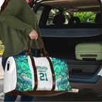 Custom New Zealand Aotearoa Travel Bag Green Maori Paua Shell Indigenous - Aussie Hoodie