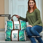 Custom New Zealand Aotearoa Travel Bag Green Maori Paua Shell Indigenous - Aussie Hoodie