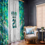 Custom New Zealand Aotearoa Window Curtain Green Maori Paua Shell Indigenous - Aussie Hoodie