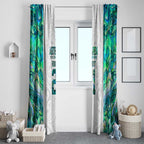 Custom New Zealand Aotearoa Window Curtain Green Maori Paua Shell Indigenous - Aussie Hoodie