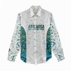 Custom New Zealand Aotearoa Women Casual Shirt Green Maori Paua Shell Indigenous - Aussie Hoodie