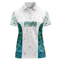 Custom New Zealand Aotearoa Women Polo Shirt Green Maori Paua Shell Indigenous - Aussie Hoodie